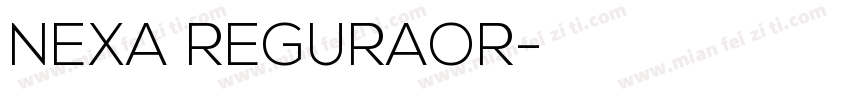 NEXA REGURAOR字体转换